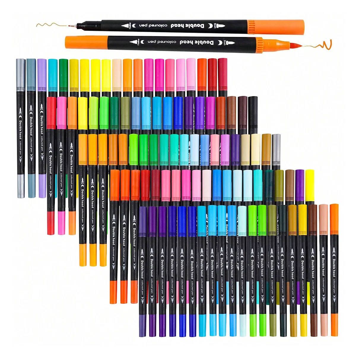 12-120 Colors Markers Set Dual - Correction Pen Fine 评论和价格