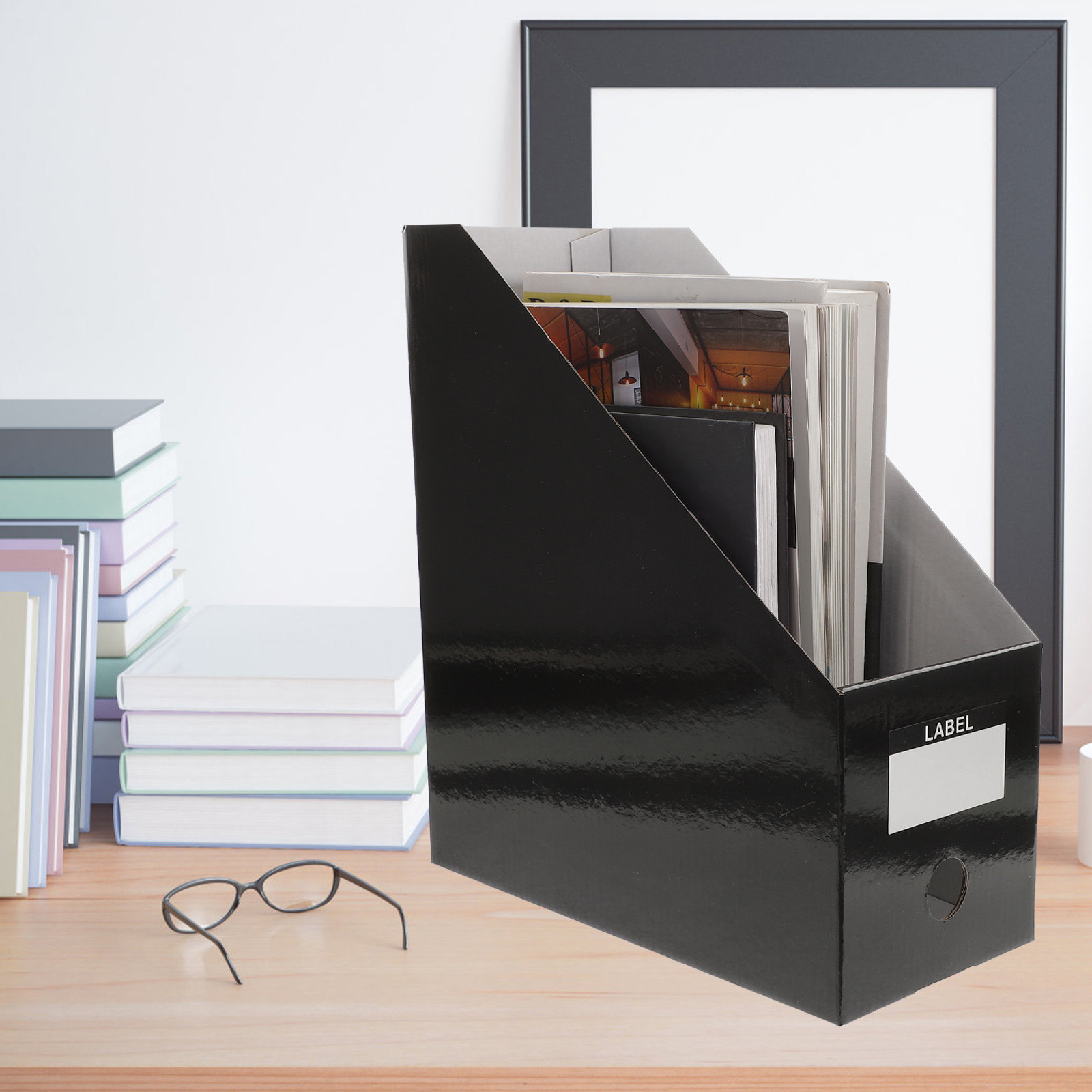 3Pcs Desktop File Folder Organ - Magazine Holder Rack 评论和价格
