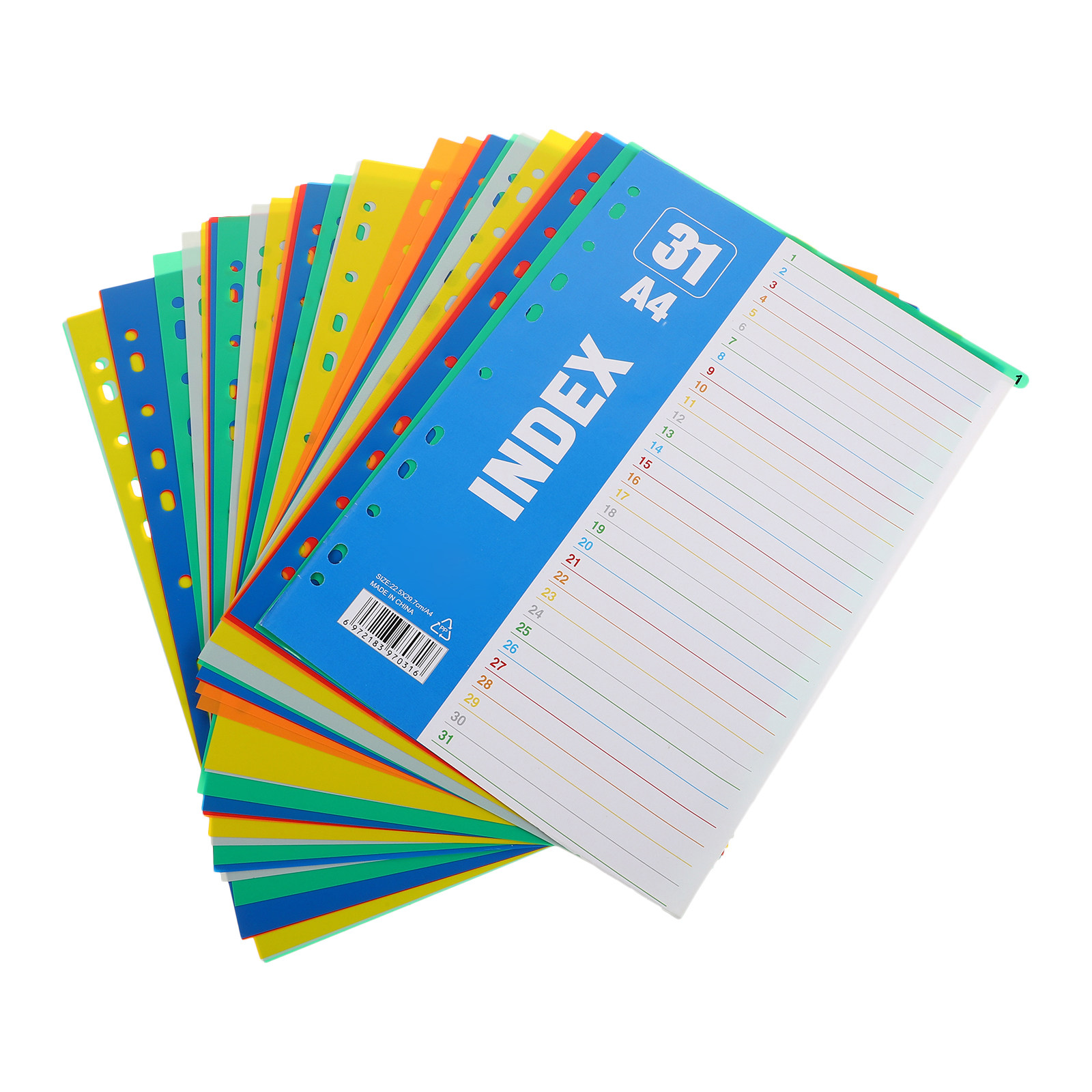 1Set Dividers A4 11-Hole Tabs  - Tab Divider A4 评论和价格
