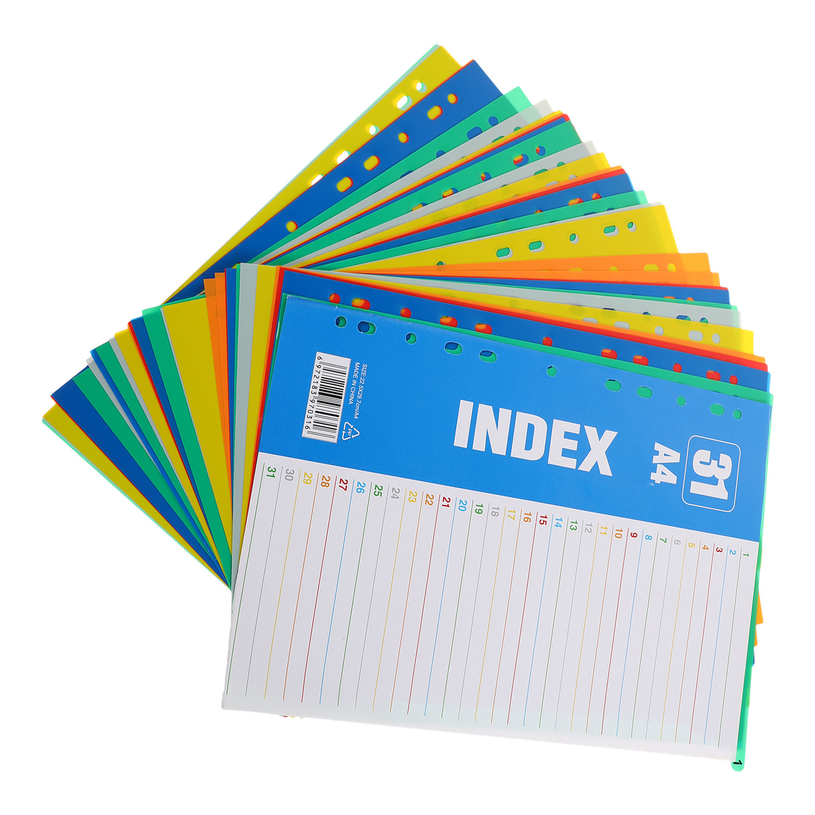 1Set Dividers A4 11-Hole Tabs  - Tab Divider A4 评论和价格