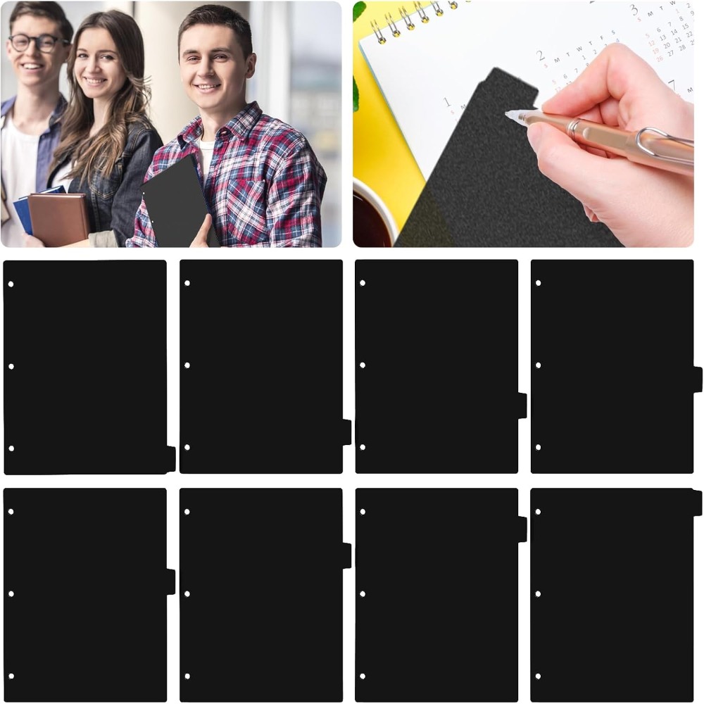 8 Tab Black Plastic Binder Div - Tab Divider A4 评论和价格