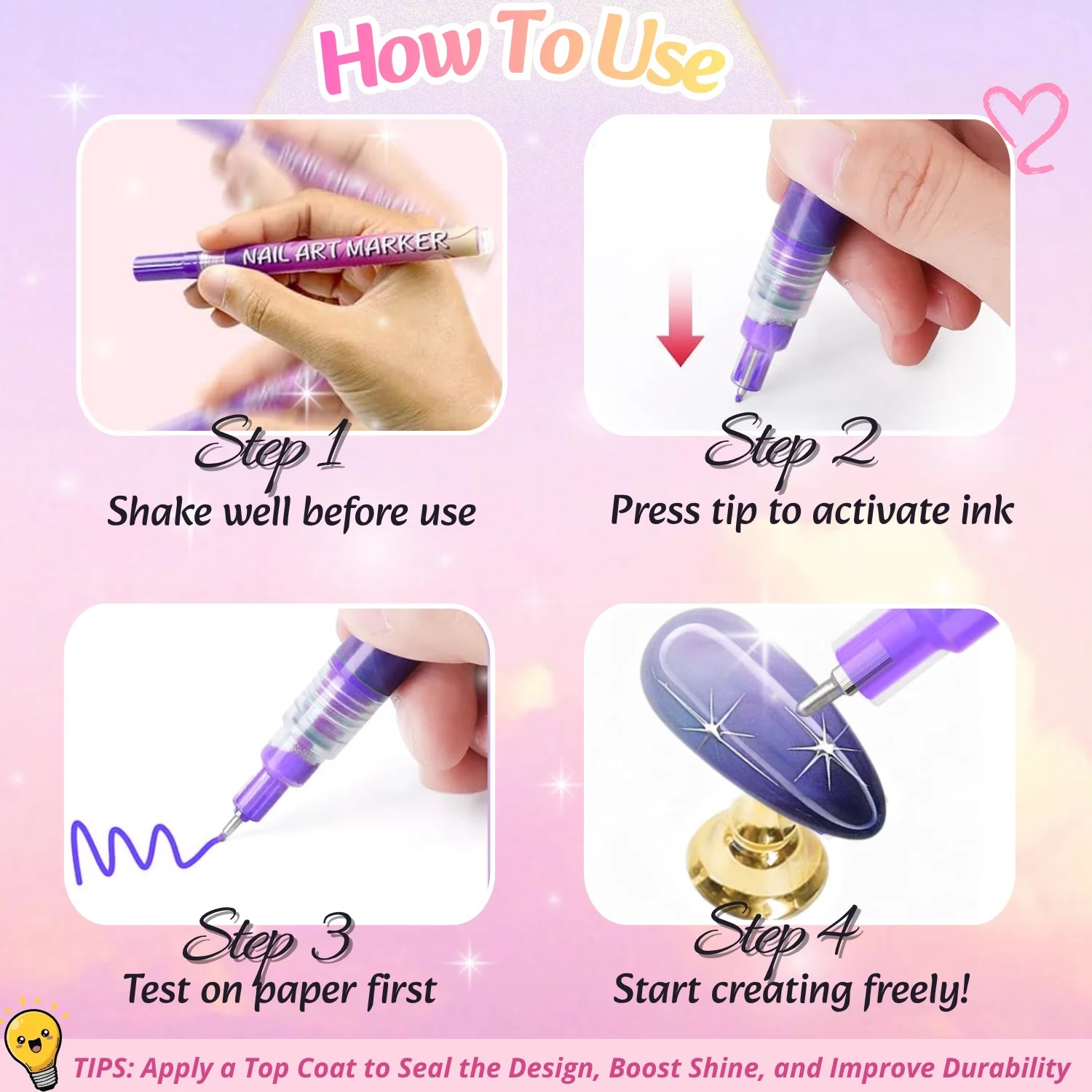 12 Colors 3D Nail Art Pens Set - Correction Pen Fine 评论和价格