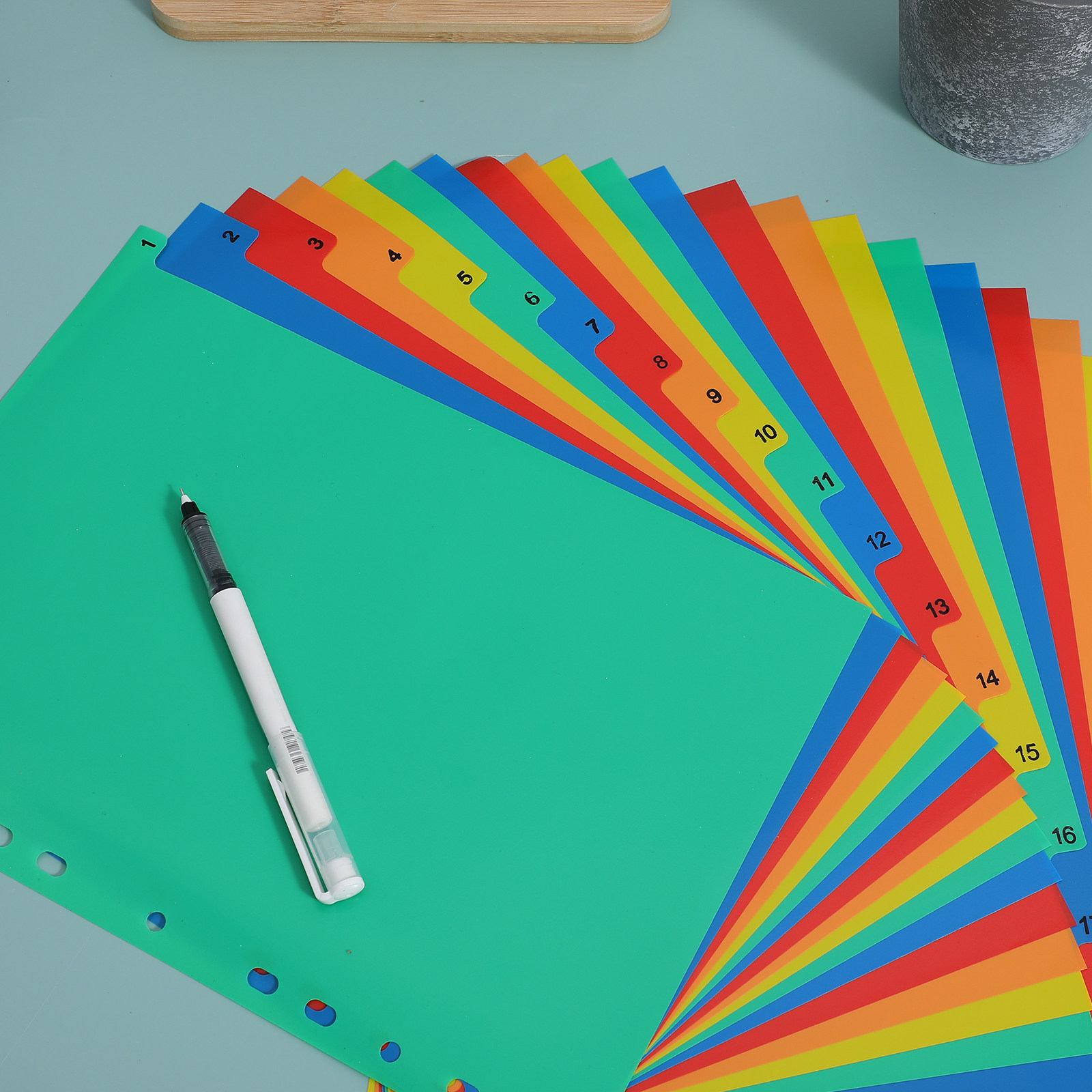 A4 Colorful Plastic Classified - Tab Divider A4 评论和价格