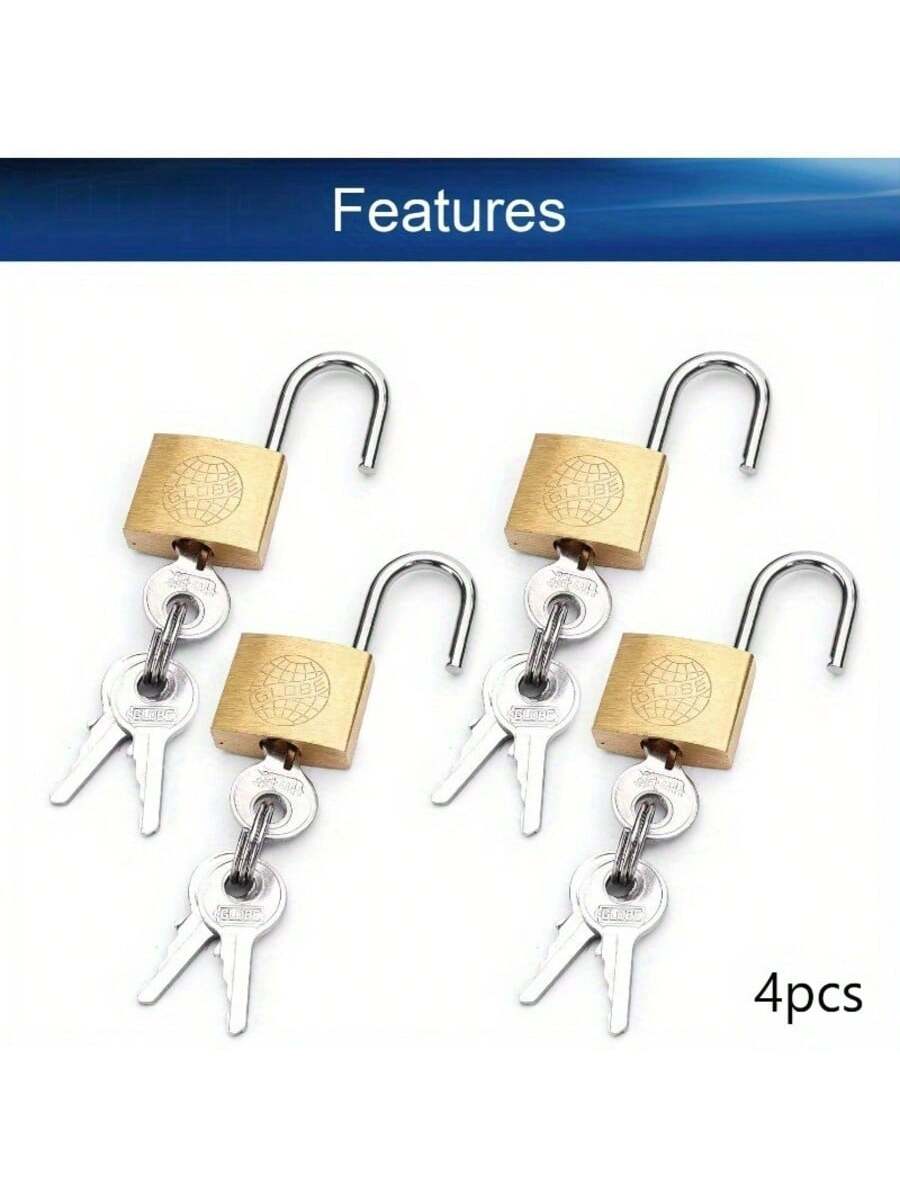 2/4pcs Brass Padlock, Keyed Di - Letter Opener Brass 评论和价格