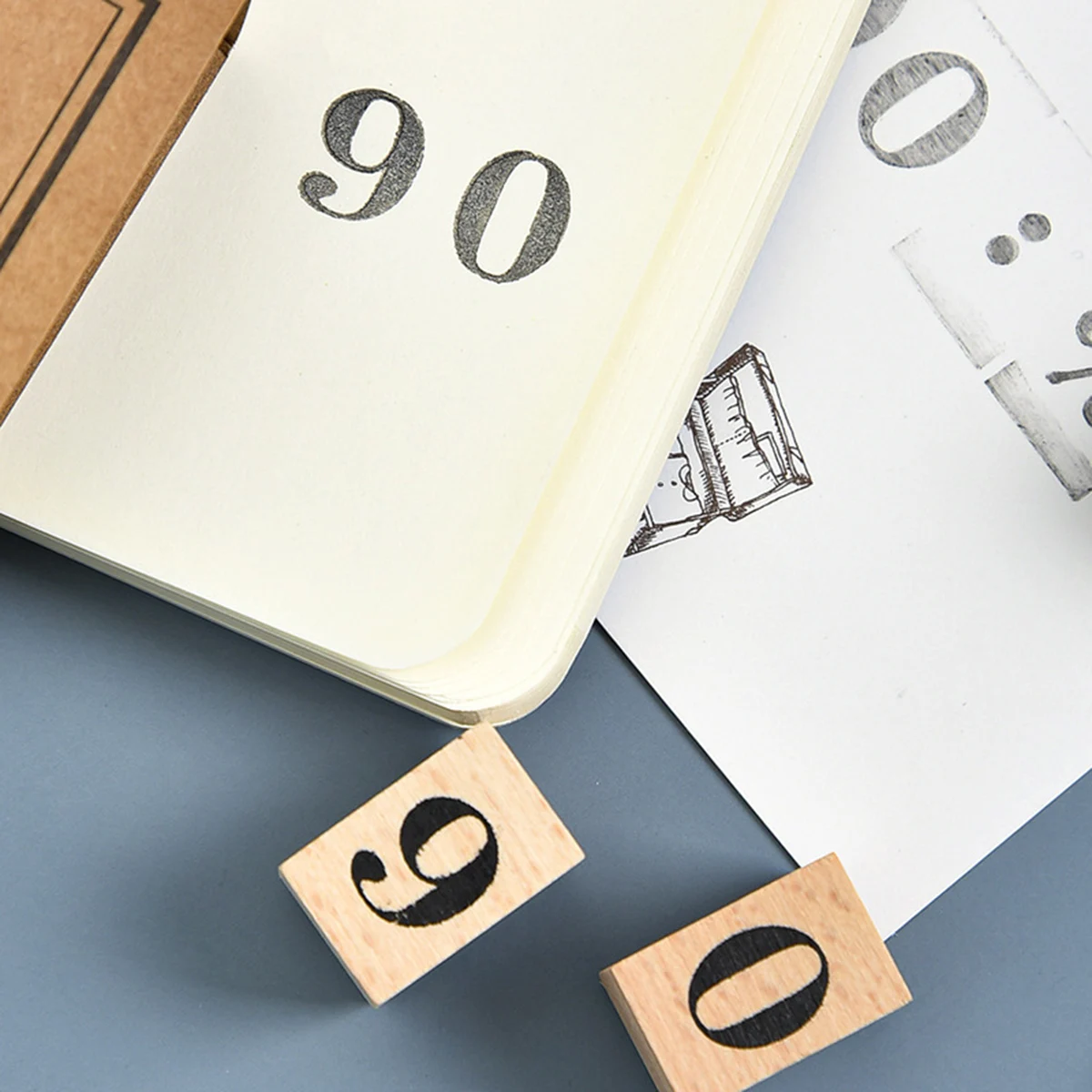 Wooden Rubber Date Stamp,12 Mo - Rubber Date Stamp 评论和价格