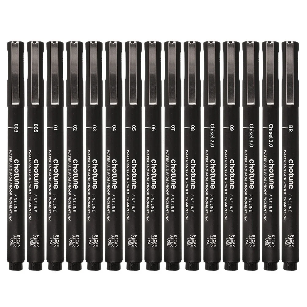 Black Micro Pens,15 Sizes,Wate - Correction Pen Fine 评论和价格