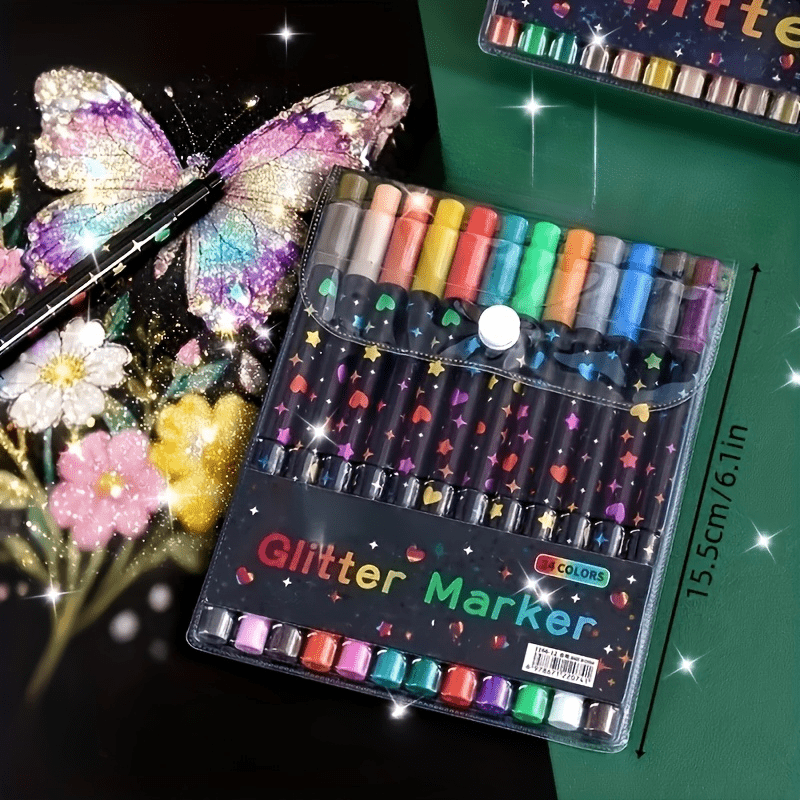 96/24Color Double-Ended Glitte - Correction Pen Fine 评论和价格