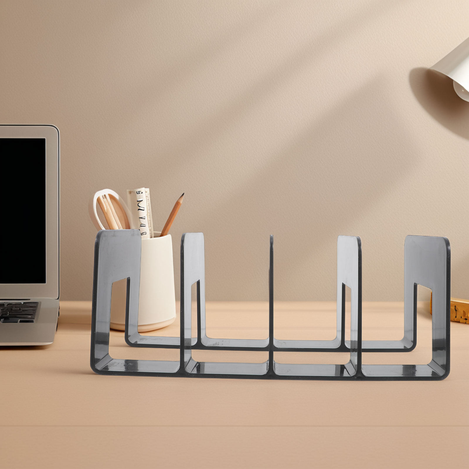 Multicompartment Desktop Book  - Magazine Holder Rack 评论和价格